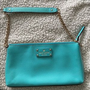Kate Spade slim Shoulder Bag Turquoise
